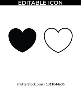 Simple Set of Valentine Love Day Vector Line and Fill Icons