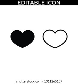 Simple Set of Valentine Love Day Vector Line and Fill Icons