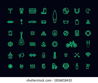 Simple Set of Vector Illustration Line Icons 02