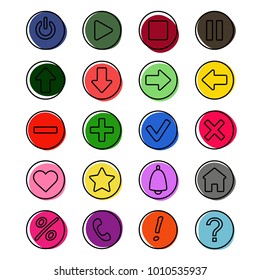Simple Set of Vector Line Icons. Internet web interface