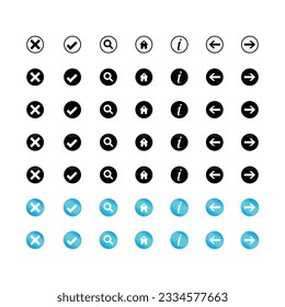 Simple Set of Vector Line Icons, Set of contact detail icon,  Vector illustration for design element