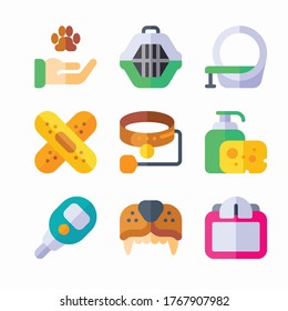 Simple Set Veterinary Vector Color Icons

