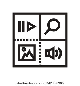 Simple Set of Video Content Related Vector Line Icons. Contains such Icons as Presentation, Stream, Library and more. Editable Stroke. 48x48 Pixel Perfect.