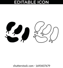 Simple Set of Viruses and Bacteria pictogram Vector Line and Fill Icons