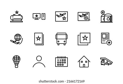 Simple set of war related vector linear icons. Contains icons such as: stop war, stop Putin, technology, medical help, aircraft, money, icon, war and more. Editable stroke 48x48 pixels perfect.