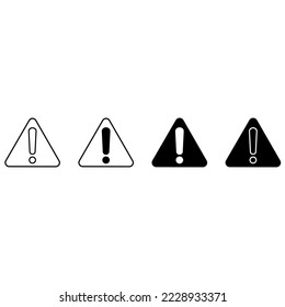 Simple Set of Warnings Related Vector Icons. Contains such signs as Alert, Exclamation illustration sign collection. 
Warning symbol and more.