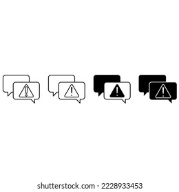 Simple Set of Warnings Related Vector Icons. Contains such signs as Alert, Exclamation illustration sign collection. 
Warning symbol and more.