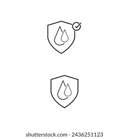Simple Set of Waterproof Related Vector Line Icons. Contains such Icons as Drop Warning, Moisture Resistant Textile, Allowed to wash under water and more. Editable Stroke. 48x48 Pixel Perfect.
