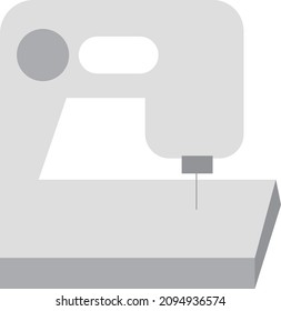 Simple sewing machine icon illustration