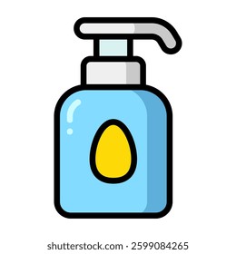 Simple Shampoo colorful icon. The icon can be used for websites, print templates, presentation templates, illustrations, etc	