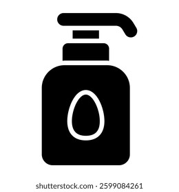 Simple Shampoo glyph icon. The icon can be used for websites, print templates, presentation templates, illustrations, etc	