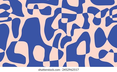 Simple shape abstract contemporary seamless pattern. hand-drawn simple shape textures.