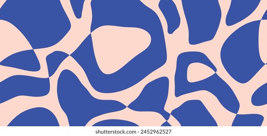 Einfache Form Abstrakte zeitgenössische nahtlose Muster. Handgezeichnete einfache Form Texturen.