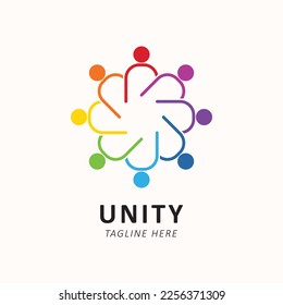 Simple shape abstract creative logo. Best for identity and logotypes. Modern colorful geometric icon. Innovation outline design element. Attractive geometric vector. Abstract linear logotype. Unity.