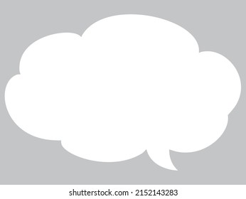 Simple shape balloon frame illustration