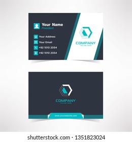 Simple Shape Business card Design Template