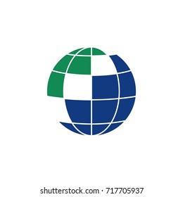 Simple Shape Globe Logo