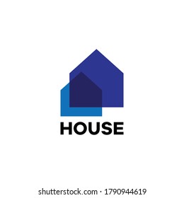 simple shape of house logo vector illustration