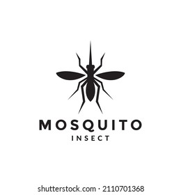simple shape mosquito logo design, vector graphic symbol icon sign illustration