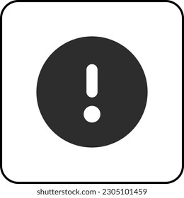 simple shape vector icon of Attention Circle