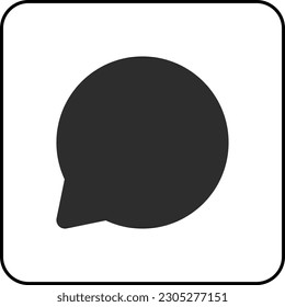 simple shape vector icon of Comment