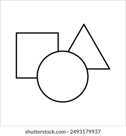 simple shape vector icon design