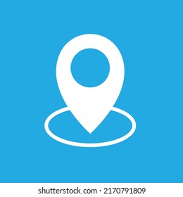 simple shape vector icon of location point