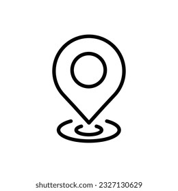 simple shape vector icon of location point