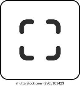 simple shape vector icon of Screen Full