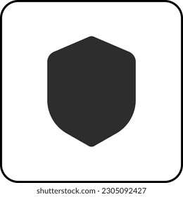 simple shape vector icon of Shield