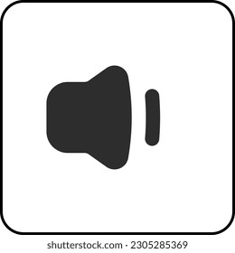 simple shape vector icon of Volume Down