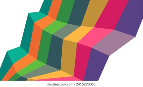 Simple shapes Abstract background vector 