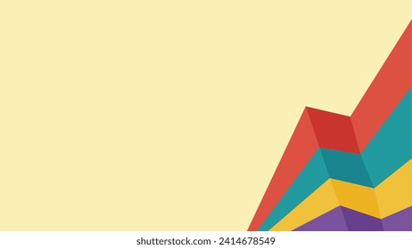 Simple shapes abstract backround vector