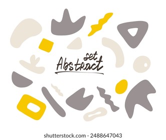 Simple shapes, abstract  banner design.