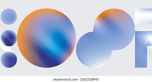 Simple shapes - circles, triangles, rectangles abstract background. Vector Illustration For Wallpaper, Banner, Background, Card, Book Illustration, landing page