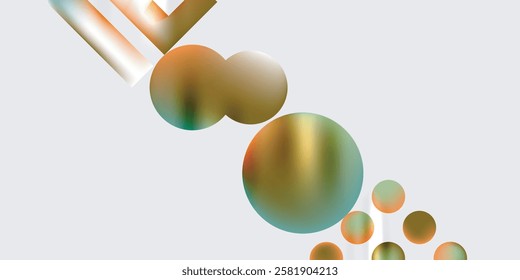 Simple shapes - circles, triangles, rectangles abstract background. Vector Illustration For Wallpaper, Banner, Background, Card, Book Illustration, landing page