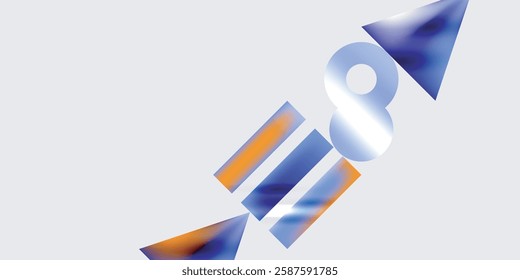 Simple shapes - circles, triangles, rectangles abstract background. Vector Illustration For Wallpaper, Banner, Background, Card, Book Illustration, landing page
