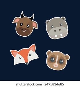 simple shapes, clean lines, bright colors. Flexible and suitable for education, children's applications, and creative projects
