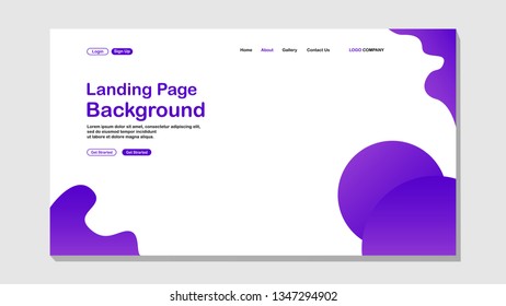 Simple shapes with trendy gradients. website template for websites, or apps
