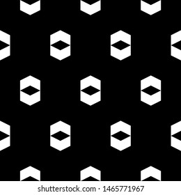 Simple shapes wallpaper. Seamless pattern. Rhombuses, figures ornament. Polygons background. Geometrical backdrop. Digital paper, web designing, textile print. Vector.