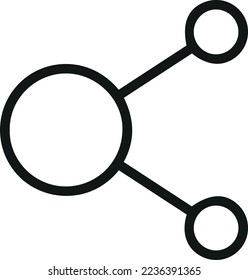 Icono de línea de recurso compartido simple. Pictograma de paro. Ilustración vectorial aislada en un fondo blanco. Símbolo de calidad superior. Firma vectorial para aplicaciones móviles y sitios web.