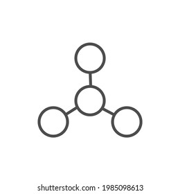 simple sharing icon on white background
