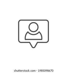 icono de uso compartido simple en fondo blanco