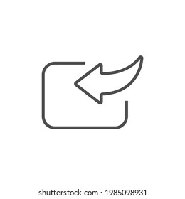 simple sharing icon on white background
