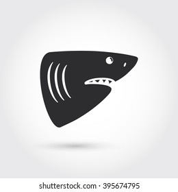 simple shark icon