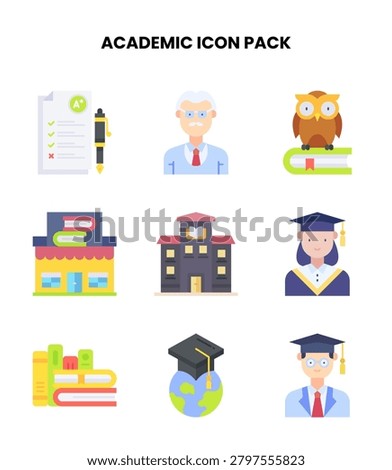 Simple and sharp Flat icons from the Academic icon set.