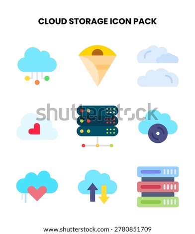 Simple and sharp Flat icons from the Cloud Storage icon set.