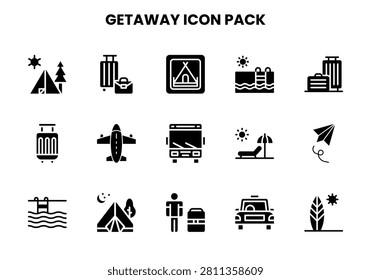 Simple and sharp Glyph icons from the Getaway icon set.