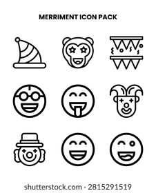 Simple and sharp Line icons from the Merriment icon set.