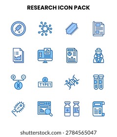 Simple and sharp  Two Colour icons from the Research icon set.